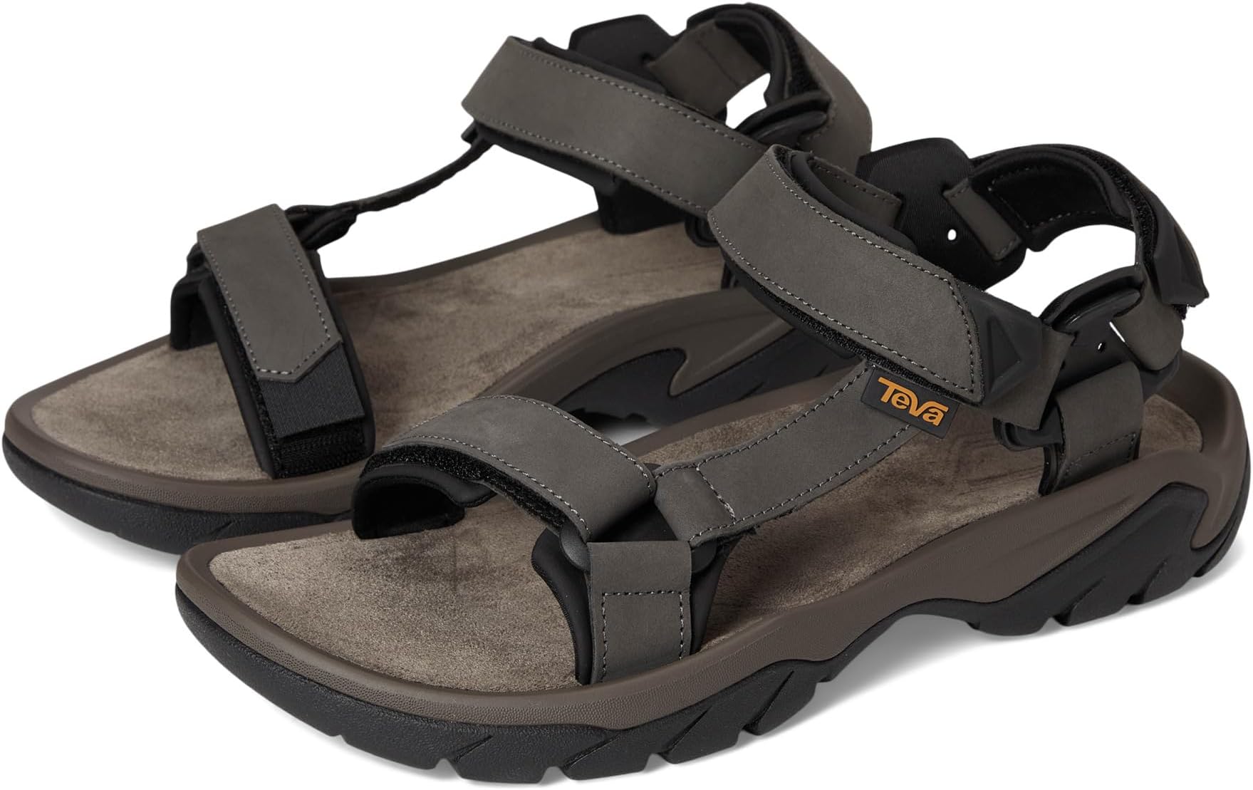 

Сандалии Teva Terra Fi 5 Universal Leather, цвет Dark Gull Grey