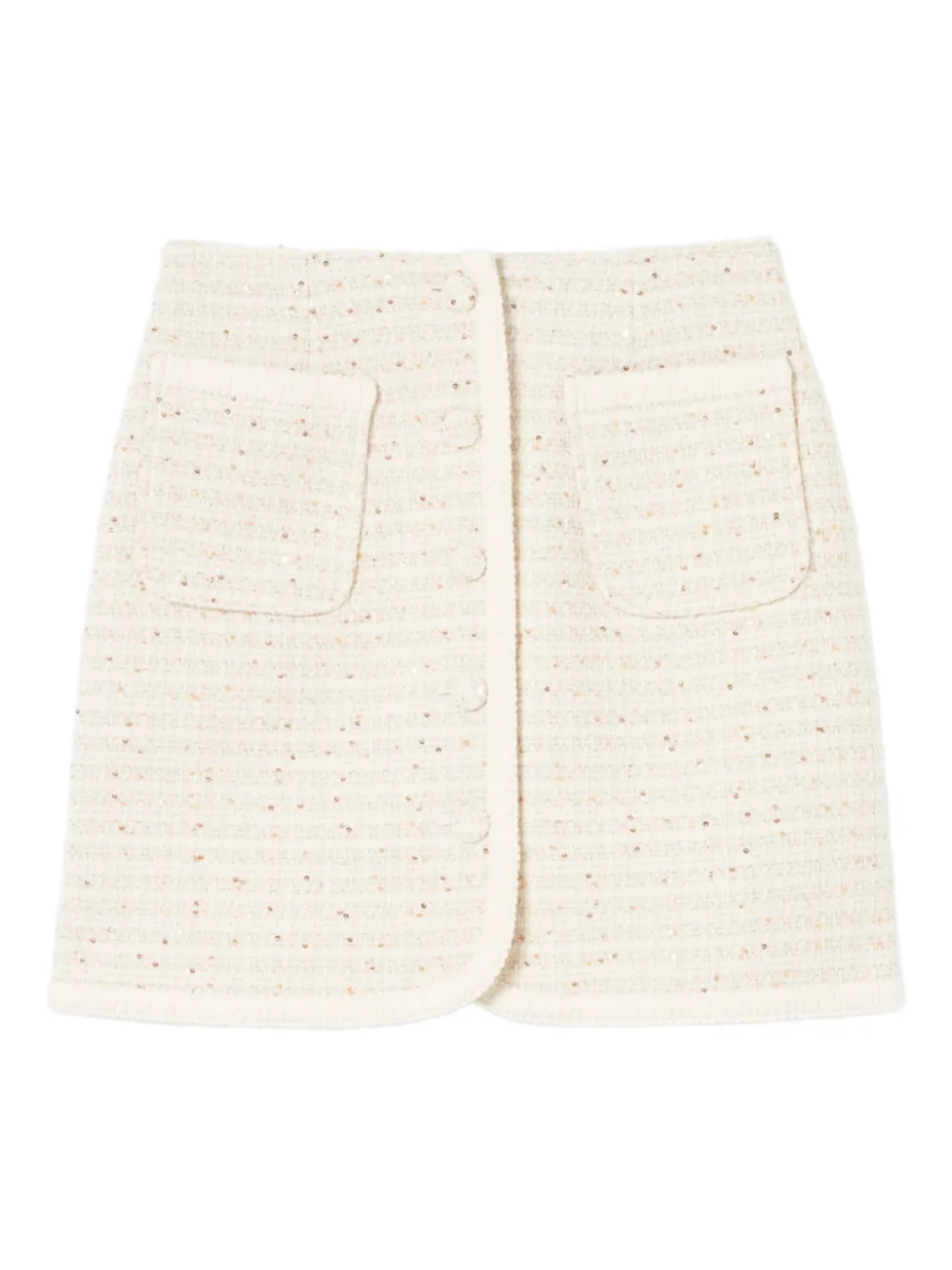 

Claudie Pierlot юбка с пайетками, нейтральный