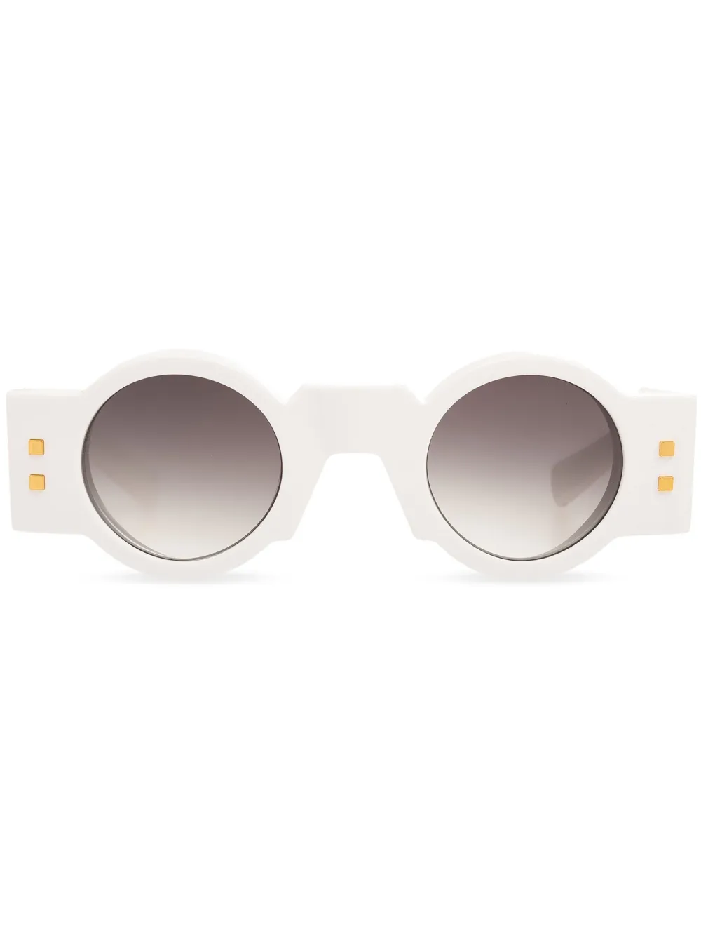 

Солнцезащитные очки Olivier в круглой оправе Balmain Eyewear, белый