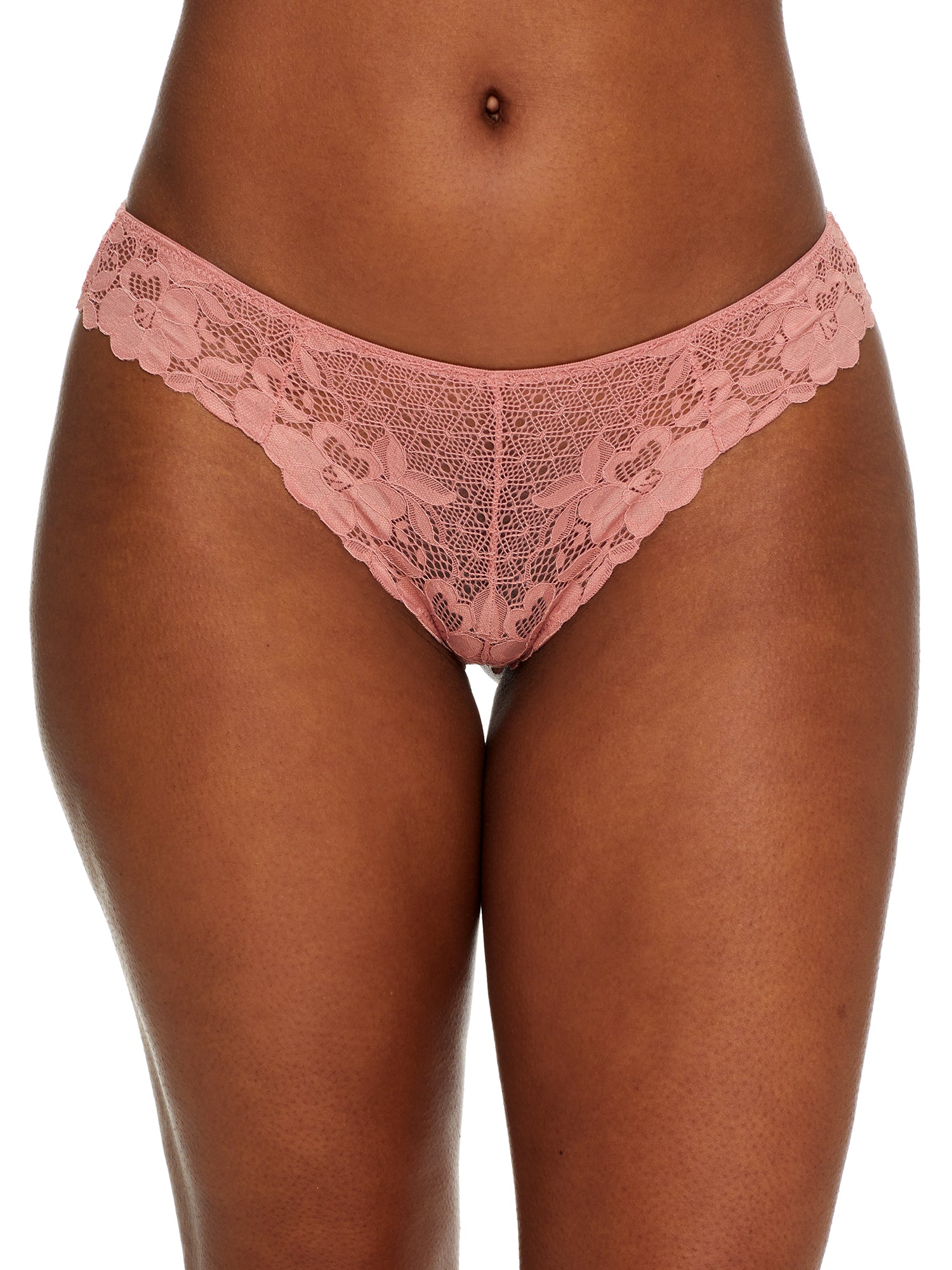 

Женские кружевные стринги Bare Essential, цвет ash rose