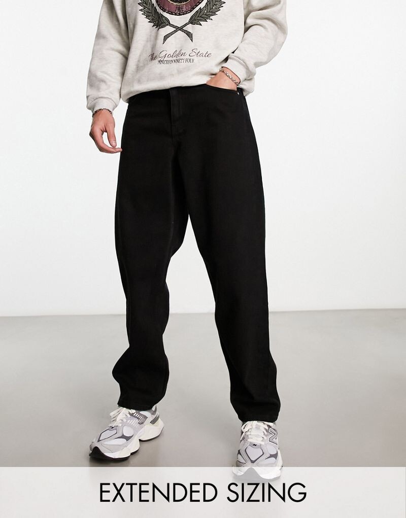 

Черные мешковатые джинсы ASOS DESIGN