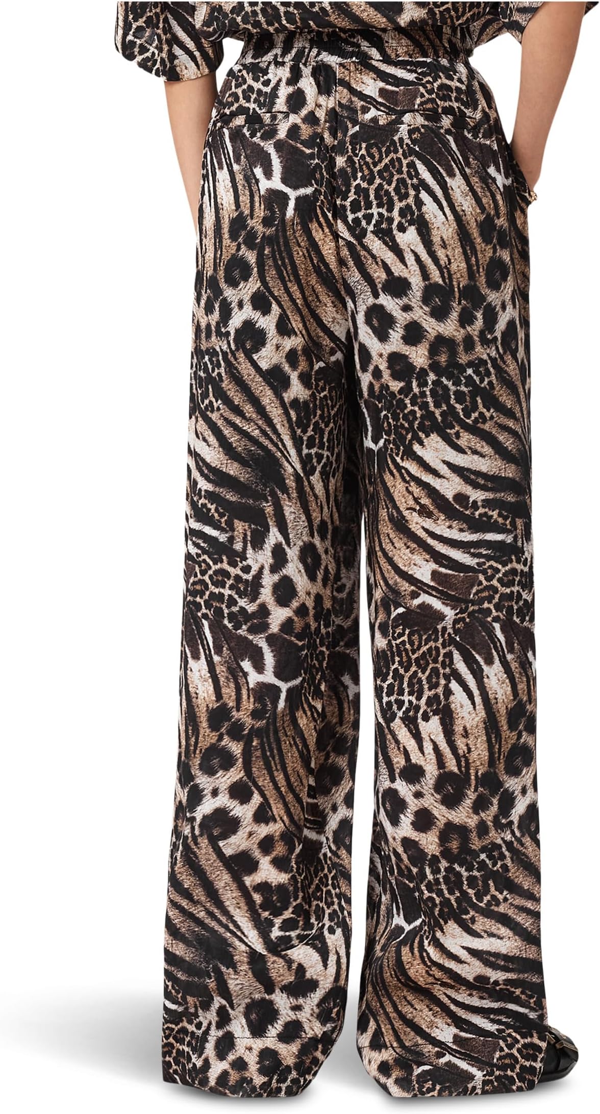Брюки AllSaints Charli Linen Trousers, цвет Trio Taupe Brown — фото 2