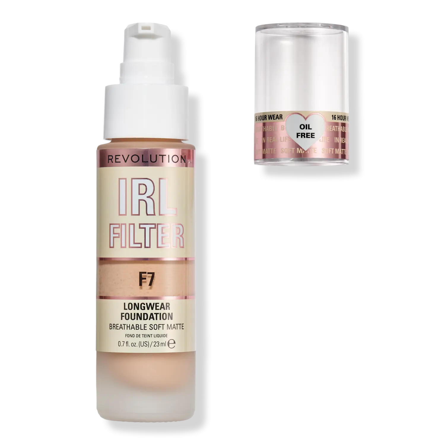

Тональный крем IRL Filter Longwear Foundation Revolution Beauty, F7 (medium skin tones with a neutral undertone)