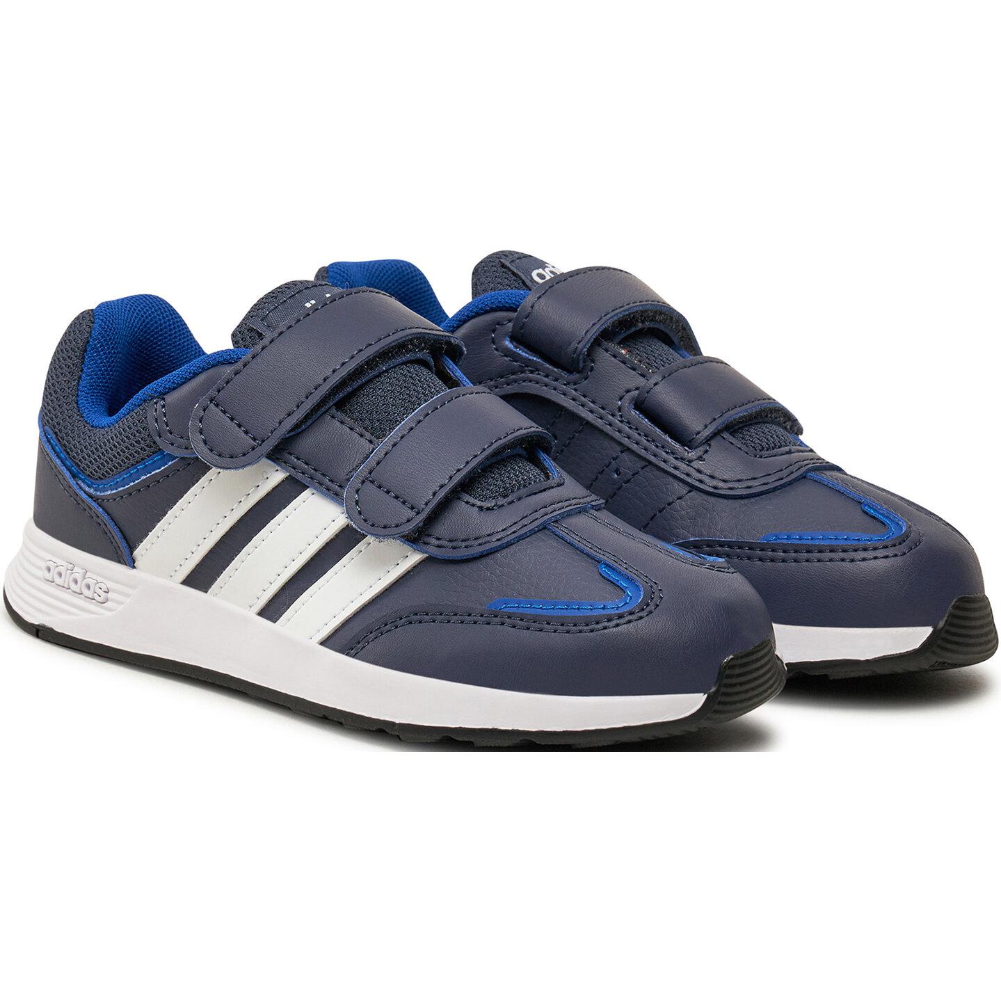 Низкие износостойкие кроссовки TENSAUR для детей от 3 до 7 лет Adidas, синий — фото 4