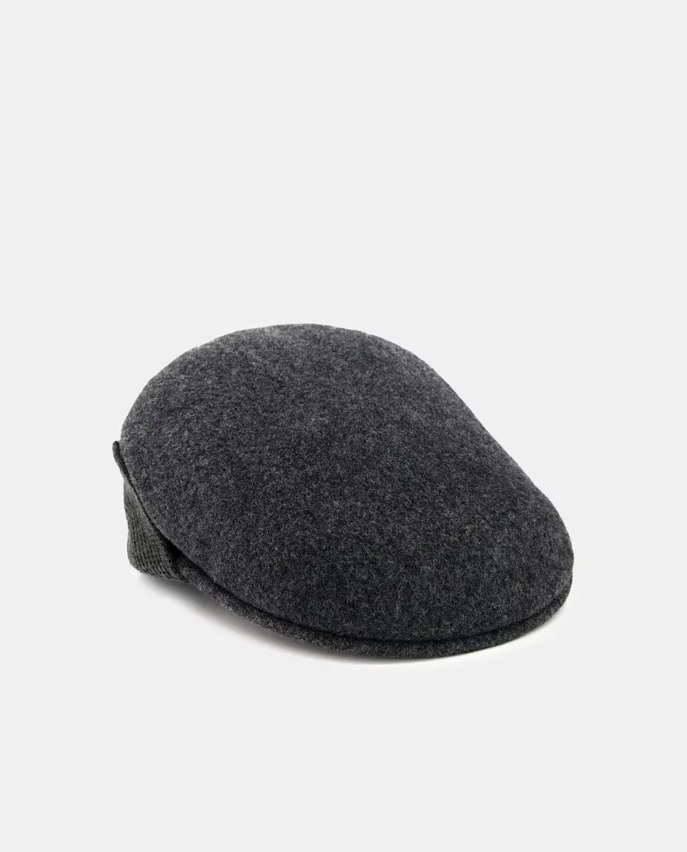 

Простая шапка-ушанка из шерсти Kangol, серый