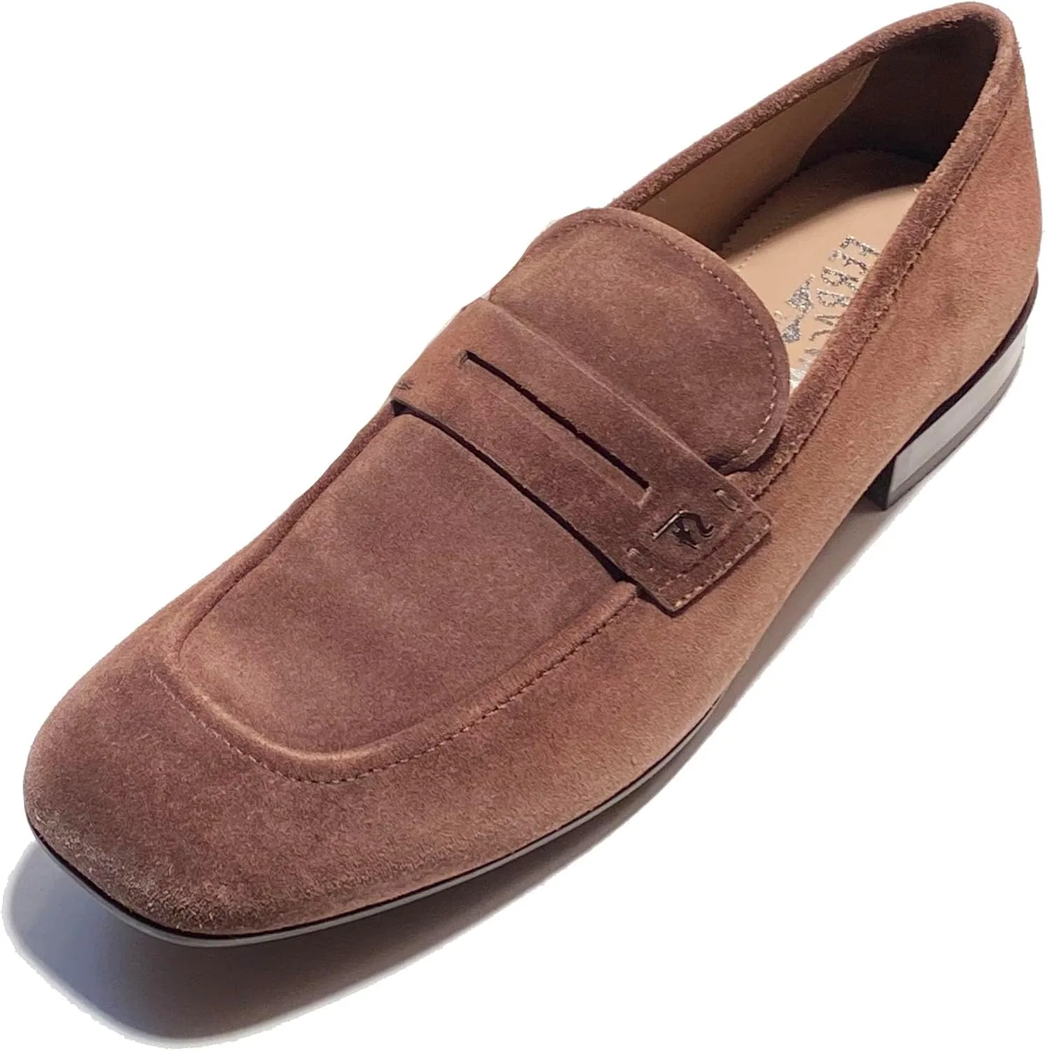 Лоферы из замши Salvatore Ferragamo, коричневый