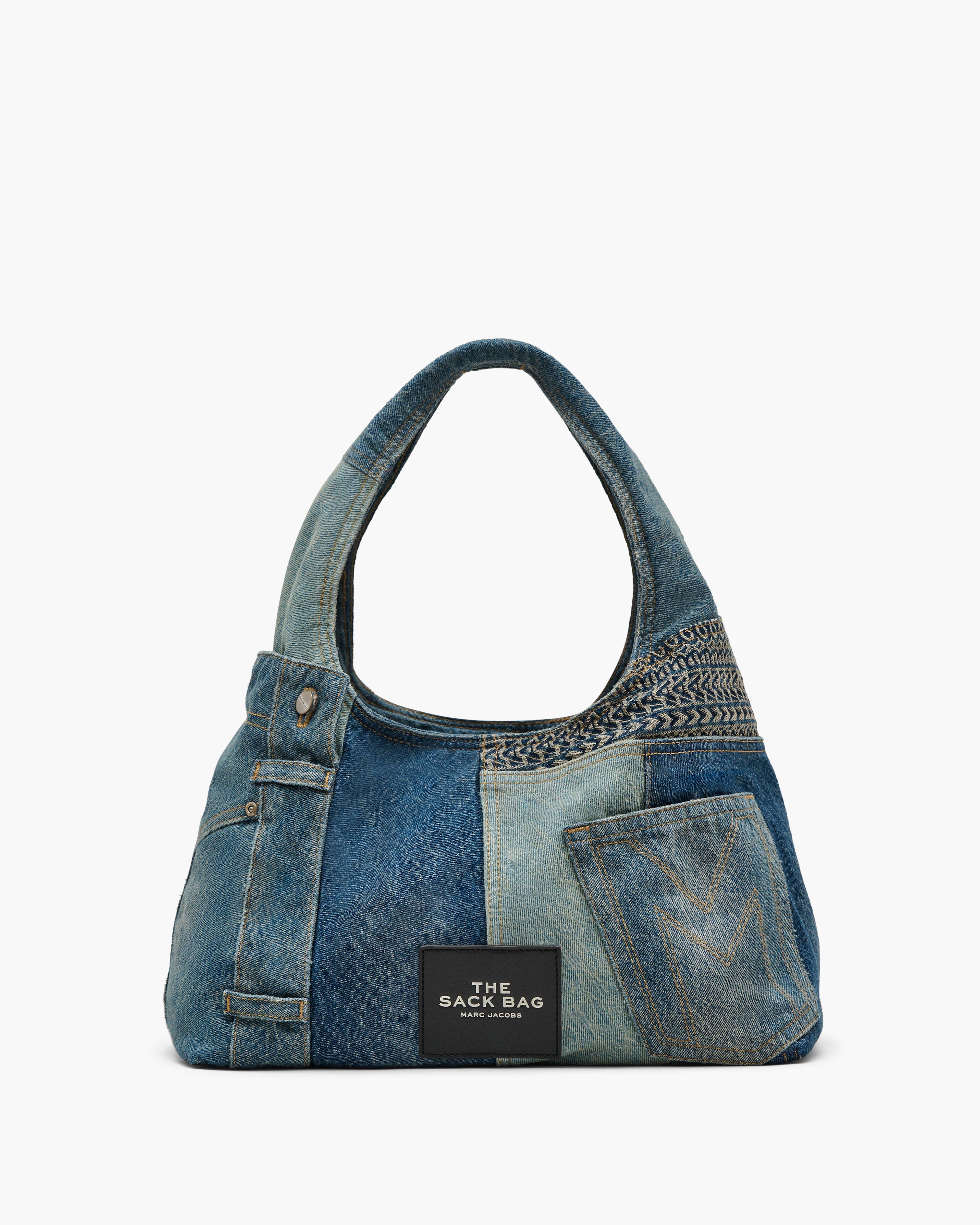 

Сумка-мешок из деконструированного денима Marc Jacobs, цвет Indigo Multi, Фиолетовый, Сумка-мешок из деконструированного денима Marc Jacobs, цвет Indigo Multi