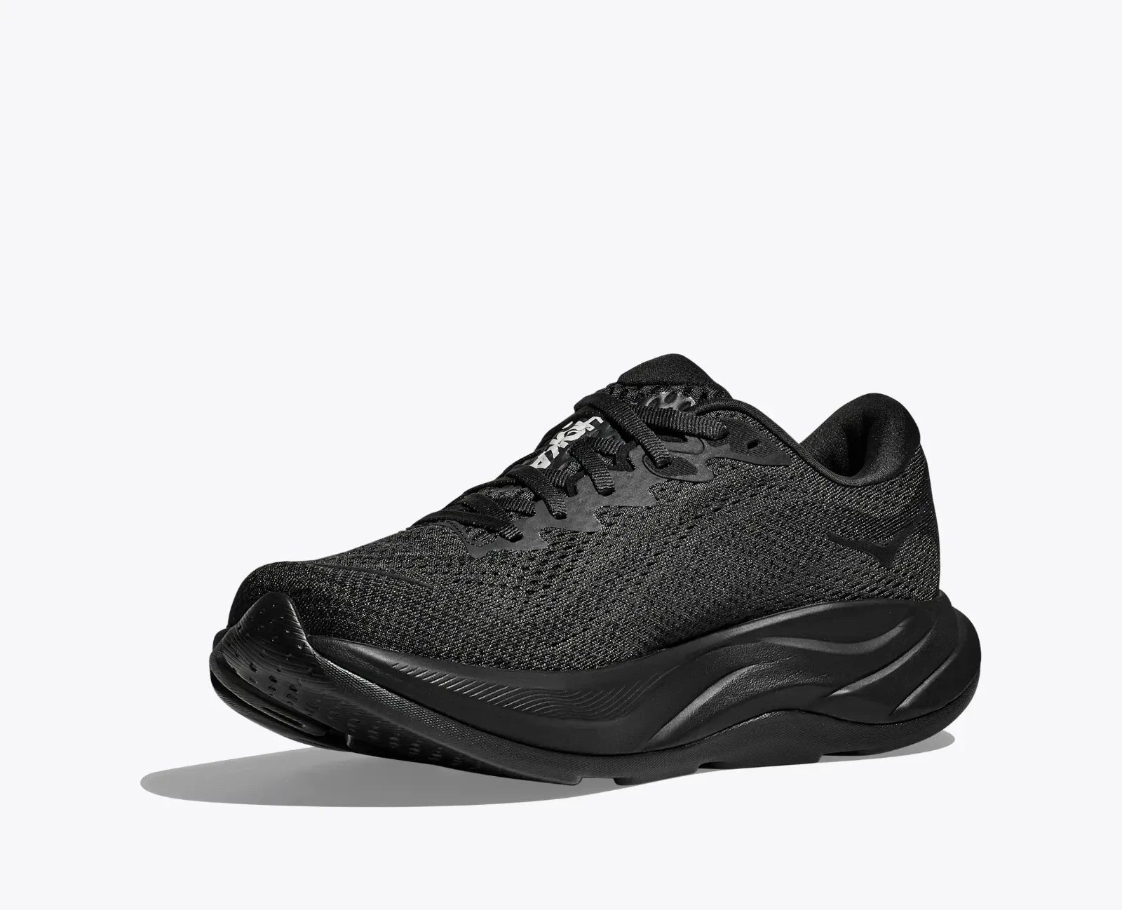 Кроссовки Hoka One One Rincon 4 1155130-BBLC, мужские, черные, со шнуровкой, для бега по шоссе Hoka, черный — фото 3
