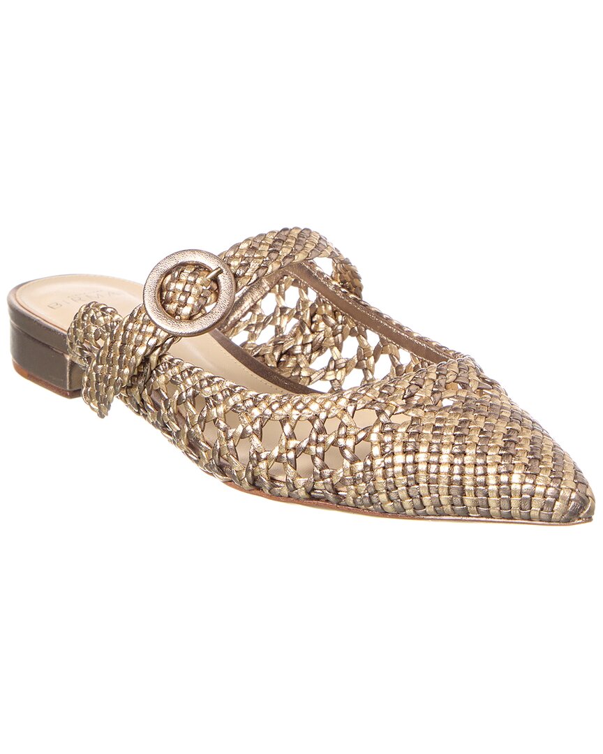 Alexandre Birman Dallas Кожаные туфли на плоской подошве, золотой