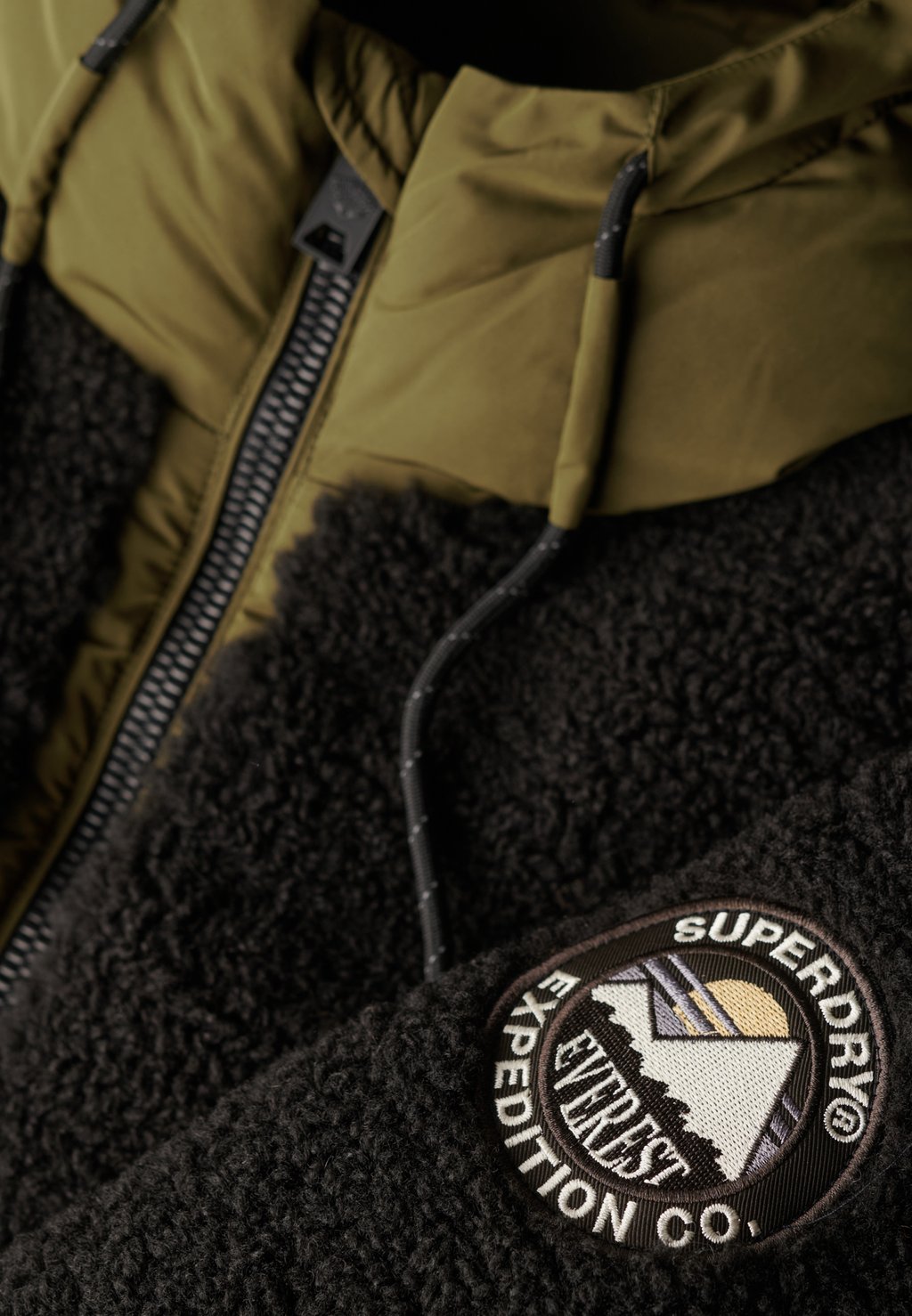 Зимняя куртка EVEREST HYBRID Superdry, зеленый — фото 3