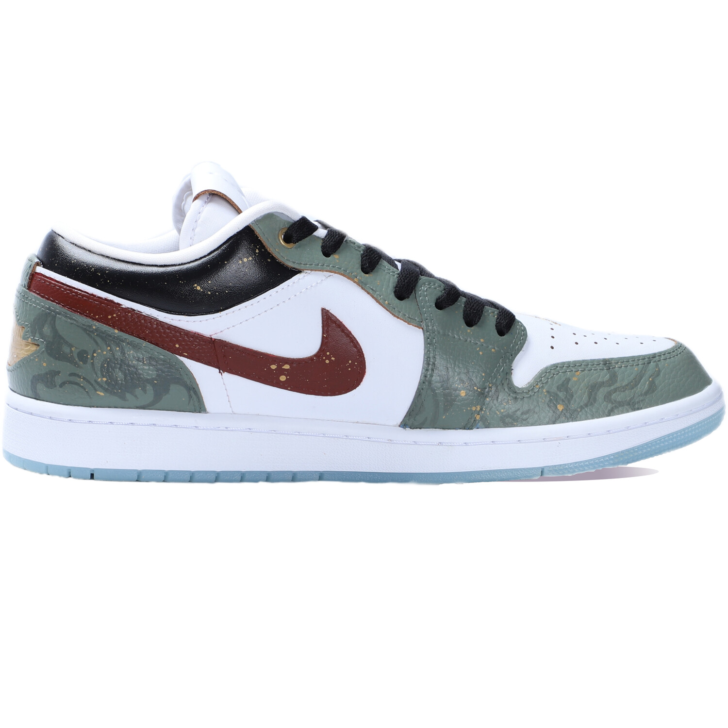 

Кроссовки Air Jordan 1 Vintage Basketball Shoes Men Low-top Gold, цвет Jasper