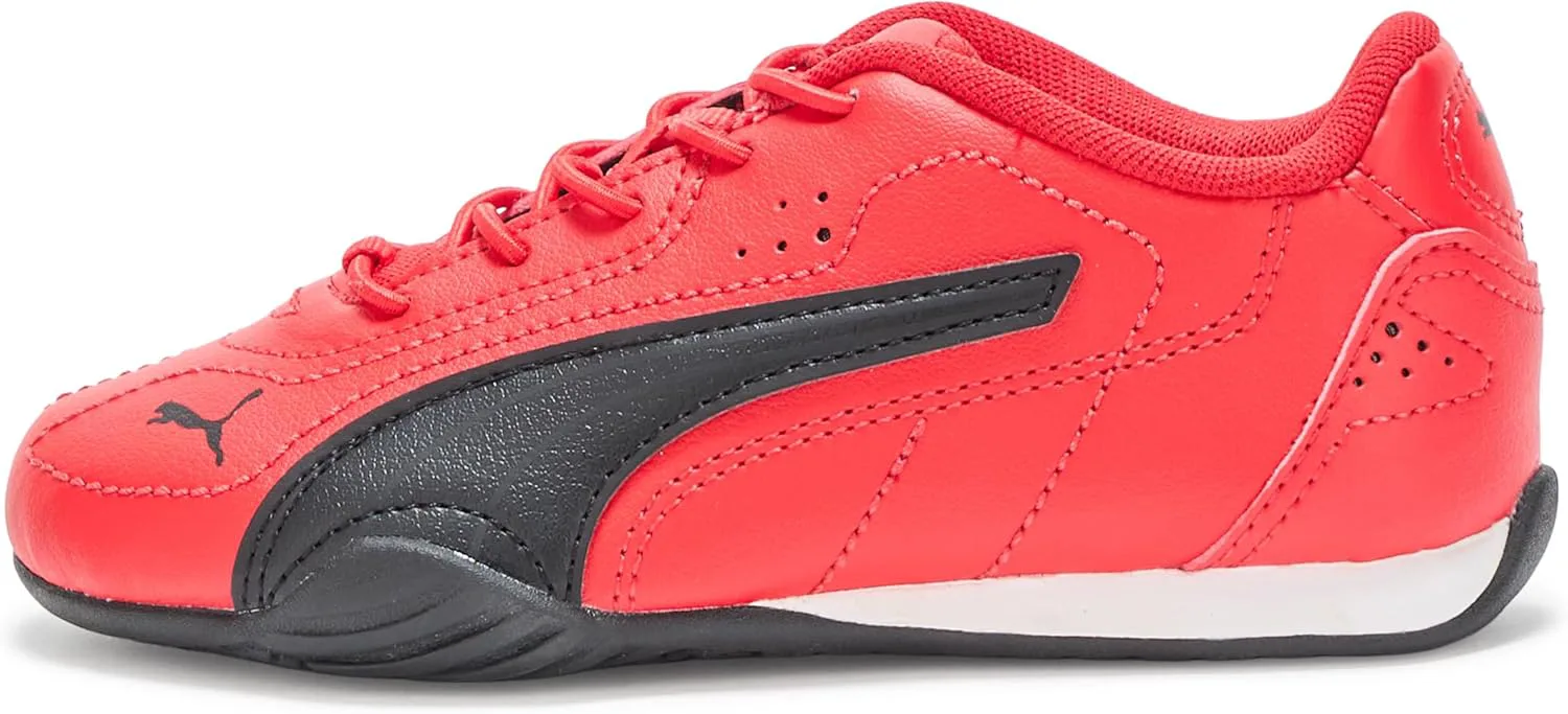 Кроссовки PUMA унисекс для детей с альтернативной застежкой, красный/черный — фото 2