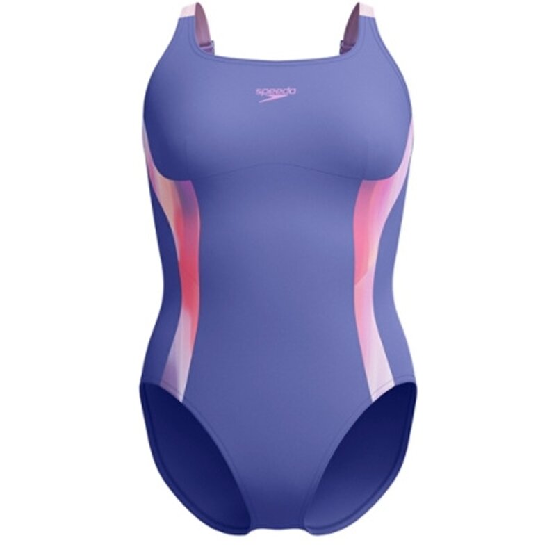 

Женский купальник с принтом и принтами, корректирующий фигуру Speedo, цвет hapuna blue