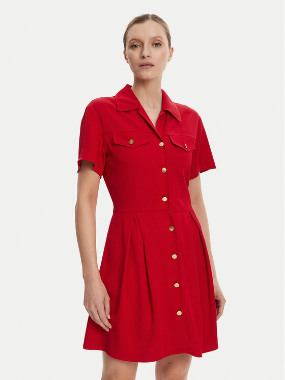

Платье-Рубашка стандартный крой WW0WW45819 Tommy Hilfiger, красный