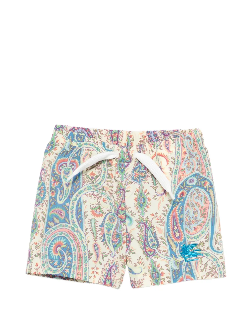 

Плавки с вышивкой в узоре "пейсли" Etro Kids, бежевый