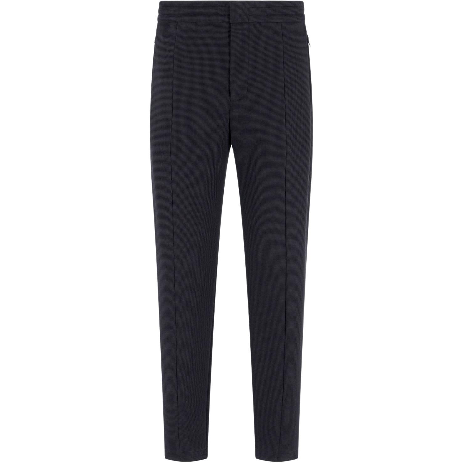 

Брюки из вафельного трикотажа Asv Travel Essentials Emporio Armani, черный