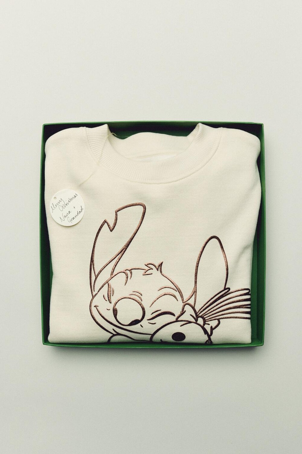 

Лило и стич disney блестящая футболка ZARA, экрю