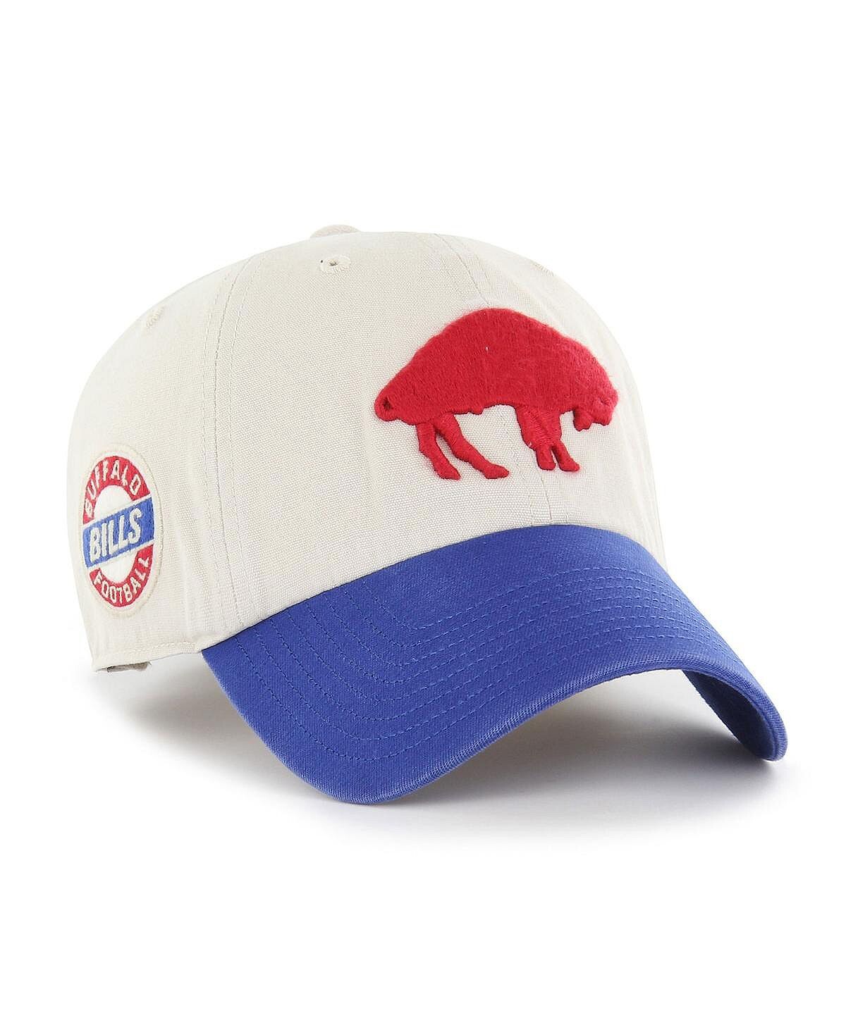 

Мужская кремовая регулируемая шляпа Royal Buffalo Bills '47 с боковым шагом и очисткой '47 Brand