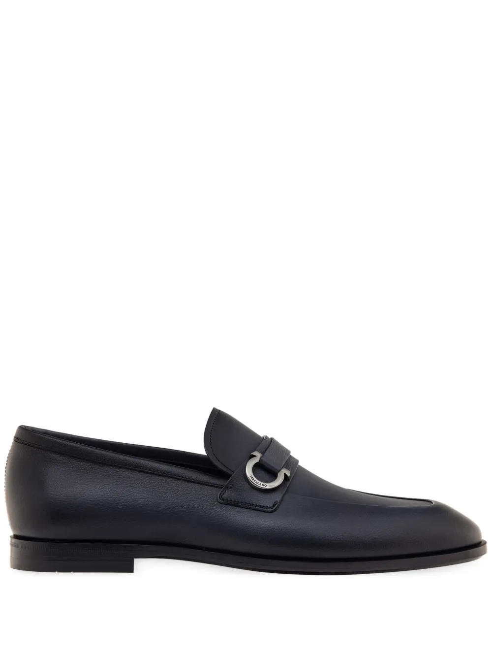 

Лоферы с декором Gancini Ferragamo, серый