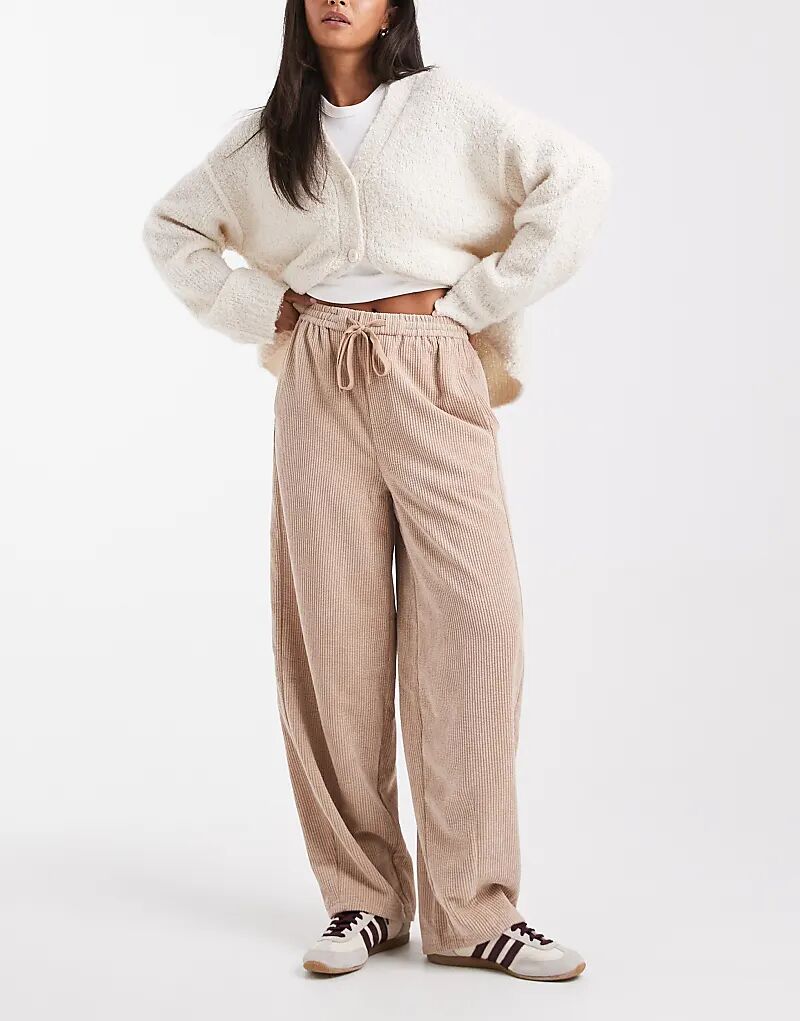 

Брюки ASOS DESIGN с застежкой-молнией на щиколотку, серо-коричневые