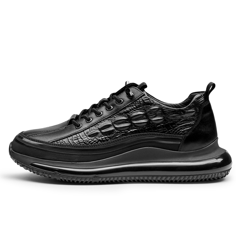 

Нескользящие и износостойкие низкие повседневные туфли, увеличивающие рост, для мужчин GOG, Brown