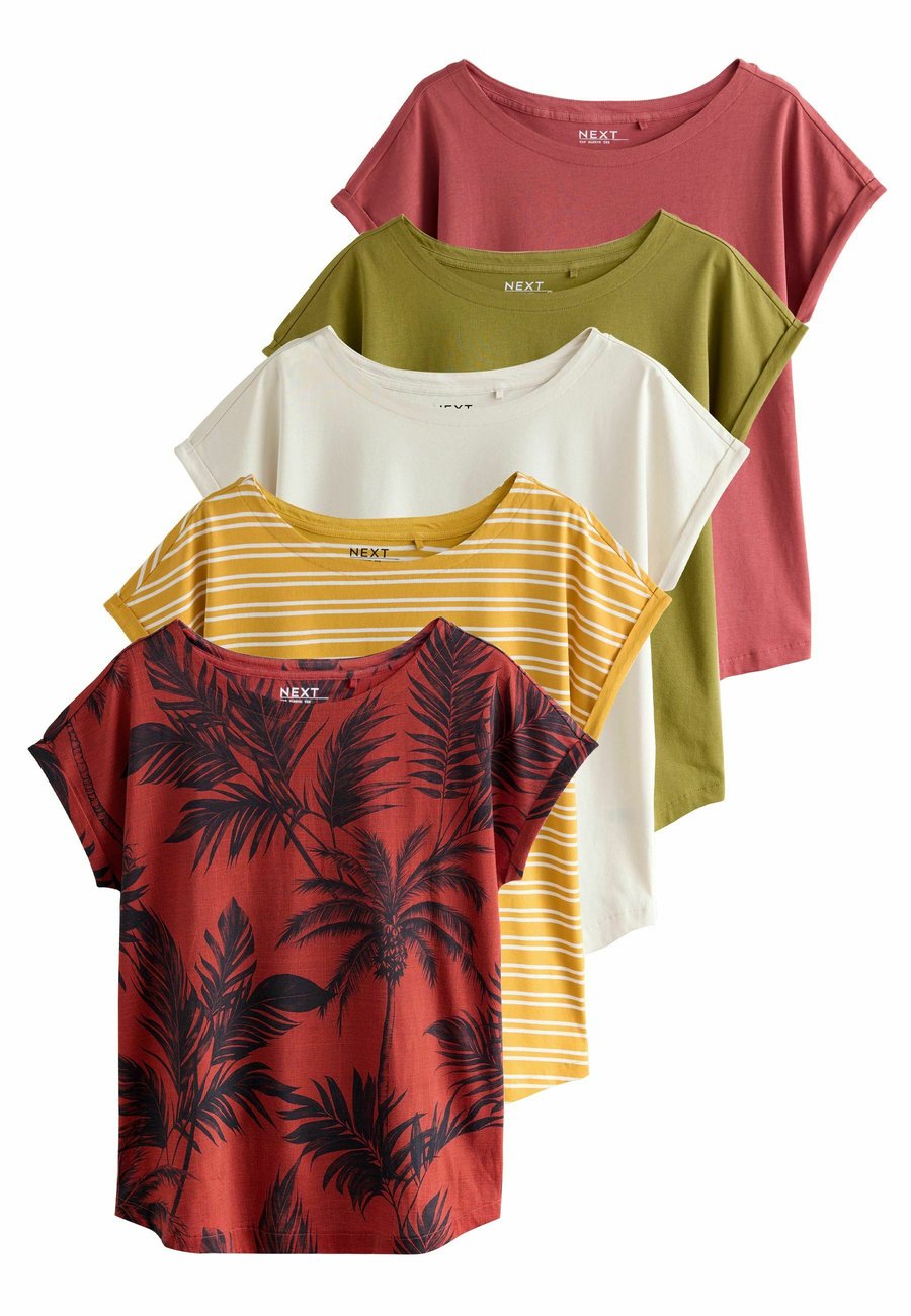 

Футболка Next REGULAR FIT, Pink/Green/White/Yellow Stripe Palm Print/Pink, Белый, Футболка Next REGULAR FIT, Pink/Green/White/Yellow Stripe Palm Print/Pink