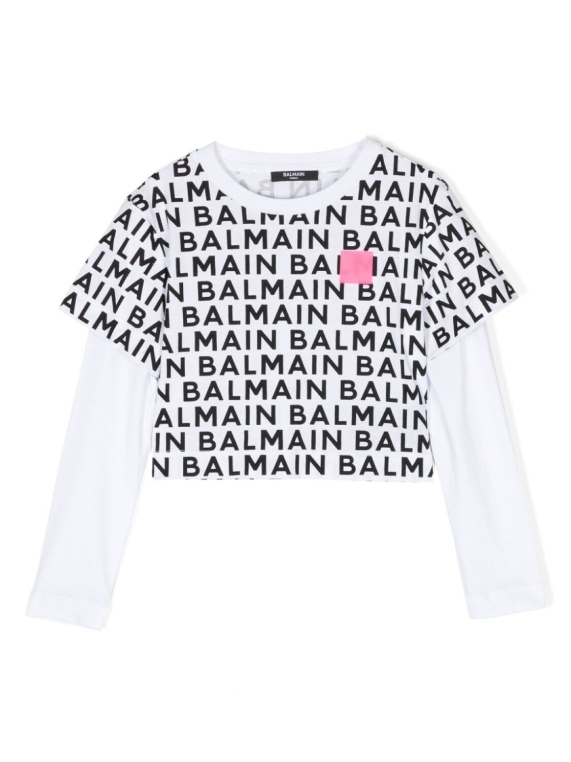 

Футболка с логотипом Balmain Kids, белый