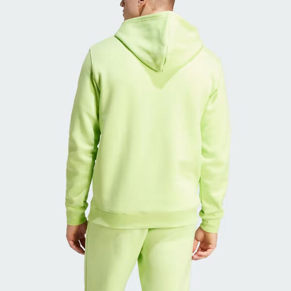 Толстовка с капюшоном трилистник Adidas, зеленый — фото 3