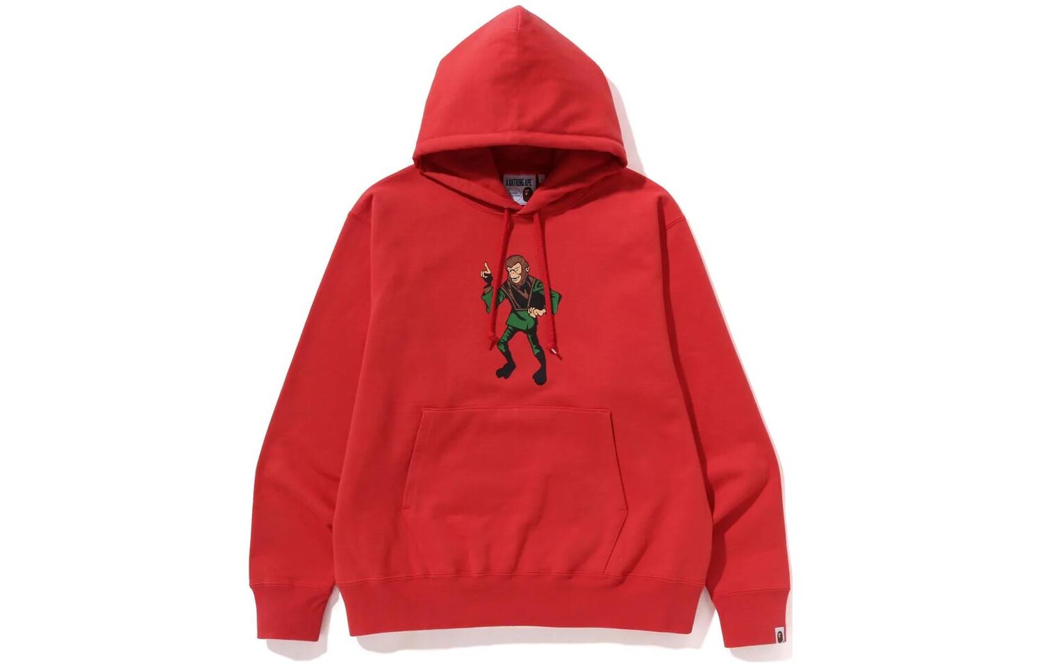 

Толстовка-пуловер свободного кроя с принтом BAPE Ape A Bathing Ape, серый