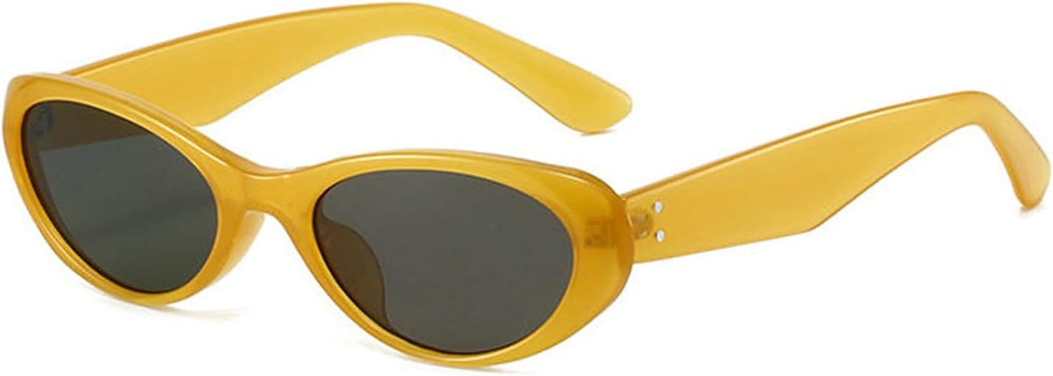 

Солнцезащитные очки Helena Retro Oval для женщин и мужчин, модные маленькие овальные очки конфетных цветов, винтажные очки 90-х годов, защита от ультрафиолета UV400, C6