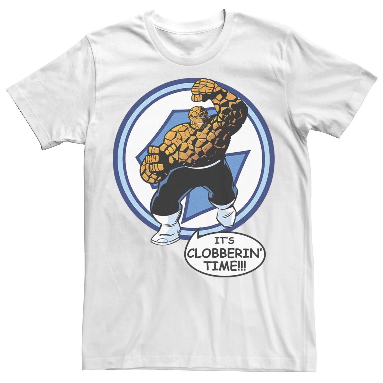 

Мужская футболка Marvel Fantastic Four The Thing Clobberin' Time Circle Licensed Character