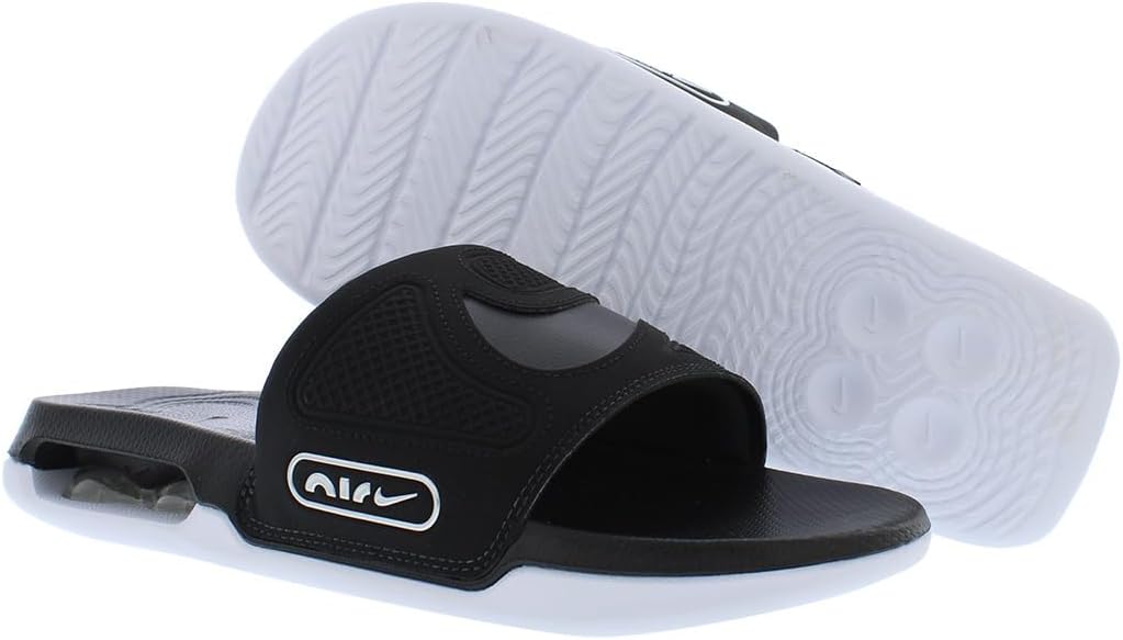 Мужские спортивные сандалии Nike Air Max Cirro Just Do It Solarsoft Slide, Black Silver White — фото 2
