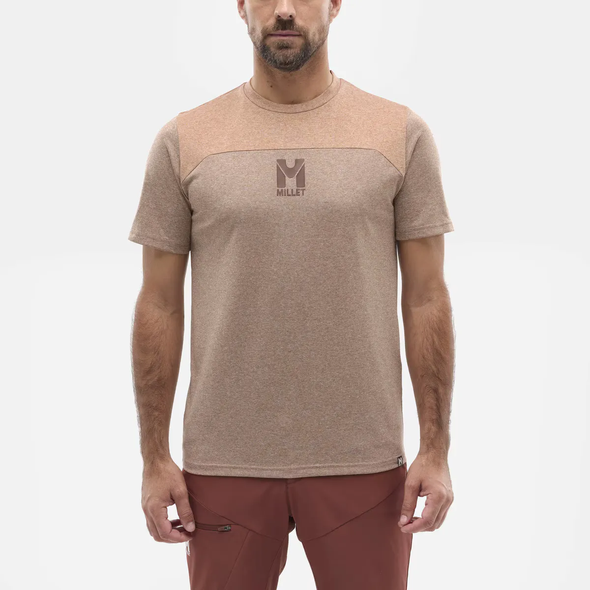 

Мужская футболка SENECA HEATHER TS SS M Millet, коричневый