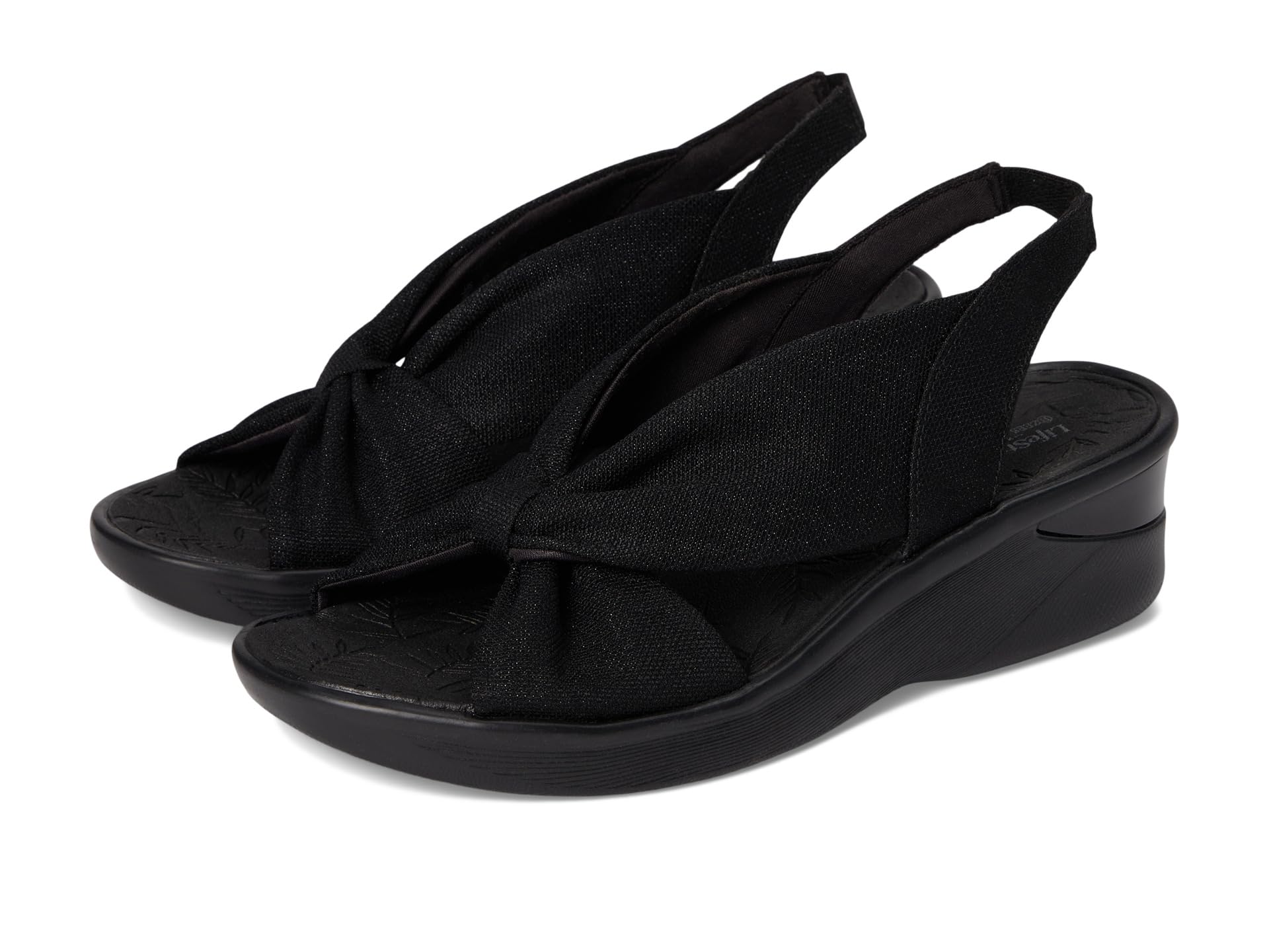 Сандалии LifeStride Serenade Slingbacks, цвет Black Stretch Fabric