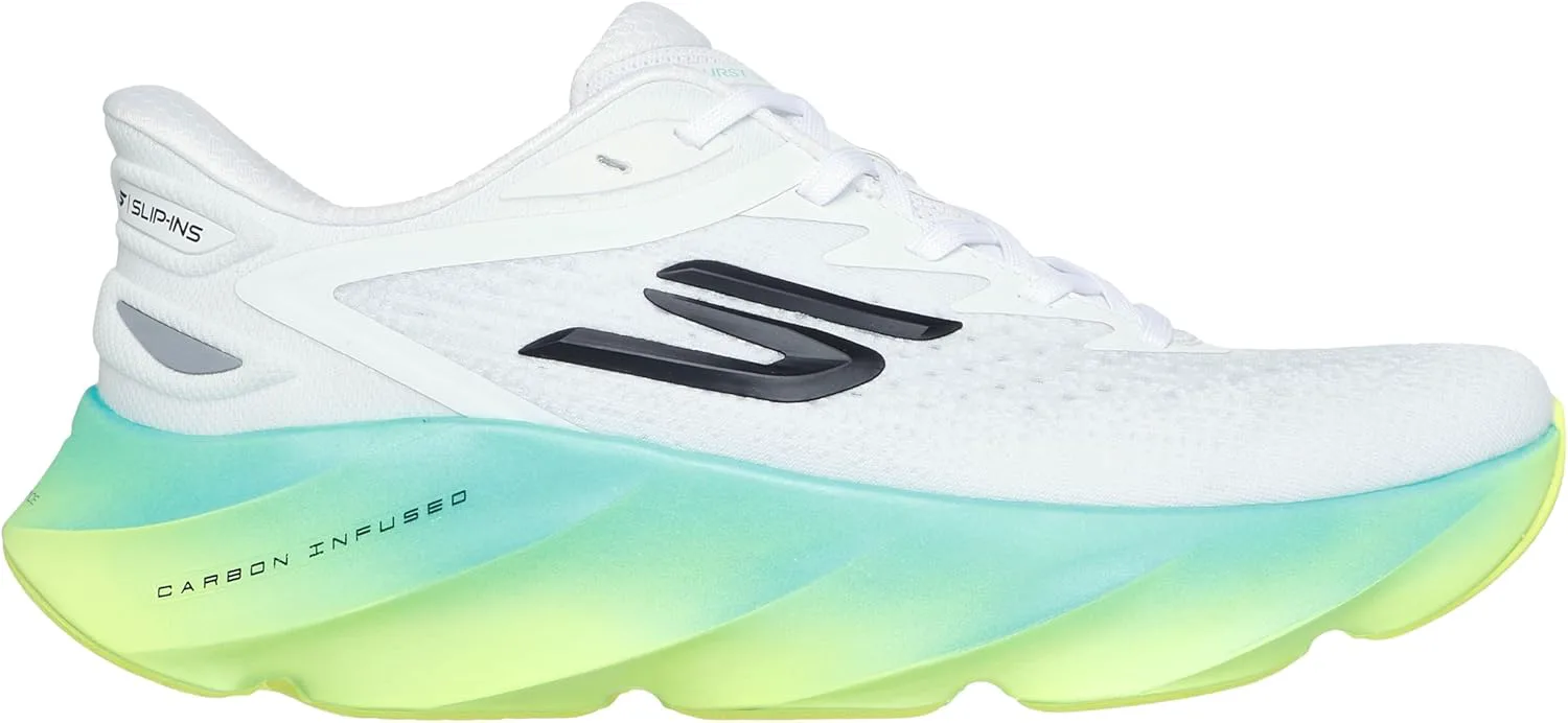 Мужские слипоны Skechers Aero Burst без шнурков, белый/мультиколор — фото 4
