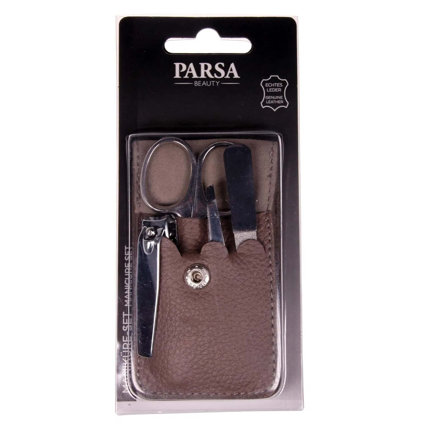 Маникюрный набор 4 предмета в кожаном чехле от PARSA Beauty Parsa Beauty