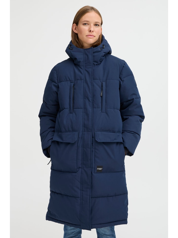 

Пуховик North Bend Steppmantel NBKaila W 243621MMM warme wattierte Jacke, синий