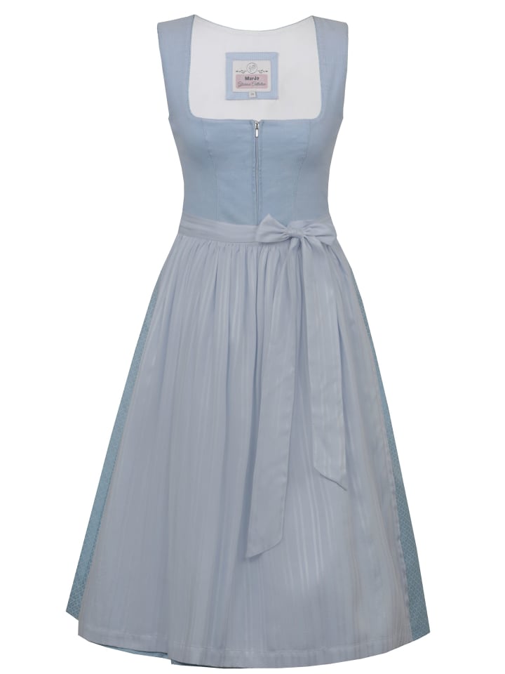 

Nübler Дирндли миди с оборками нежно-голубого цвета