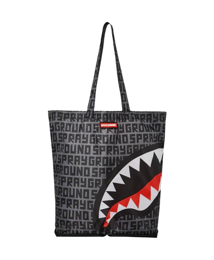 

Компактная складная сумка шоппер. Sprayground, серый