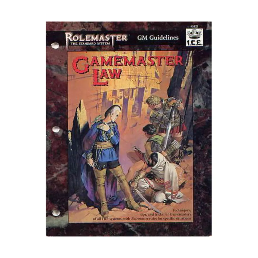 

Gamemaster Law, Rolemaster Standard System (3rd Edition), мягкая обложка