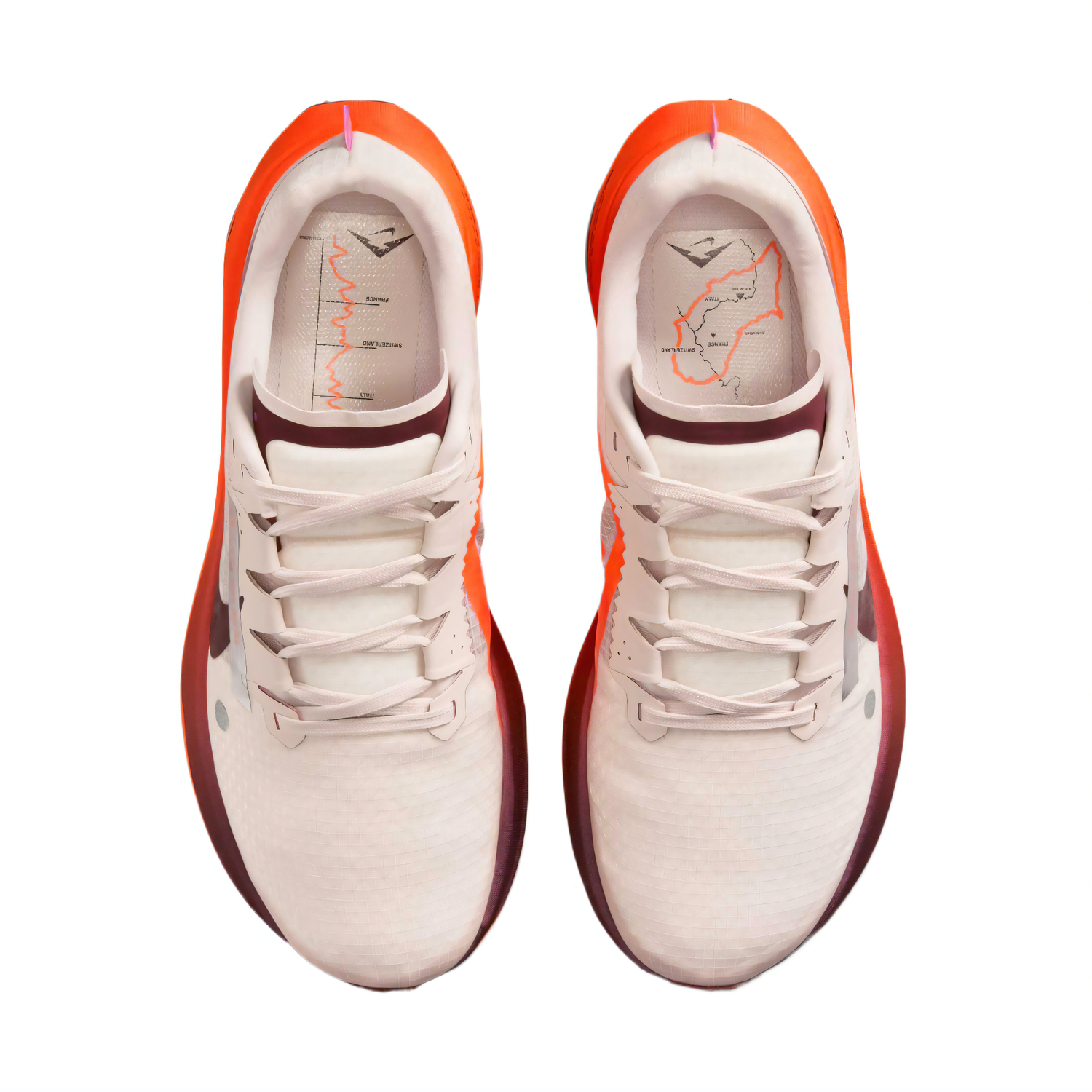 Nike Ультрафлай беговые кроссовки мужские - Грязный красный/Темный командный красный/Ультра яркий красный/Ультра фиолетовый, цвет Muddy Red/Dark Team Red/Ultra Bright Red/Ultra Violet — фото 4