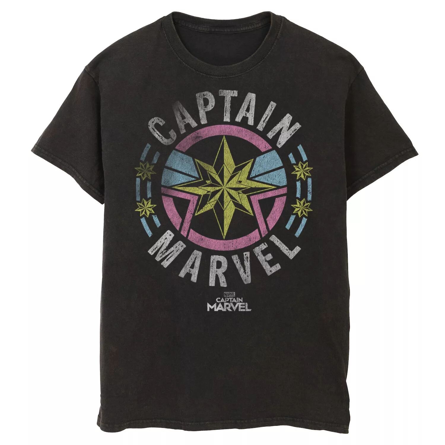 

Мужская футболка в стиле ретро с значком Captain Marvel Licensed Character