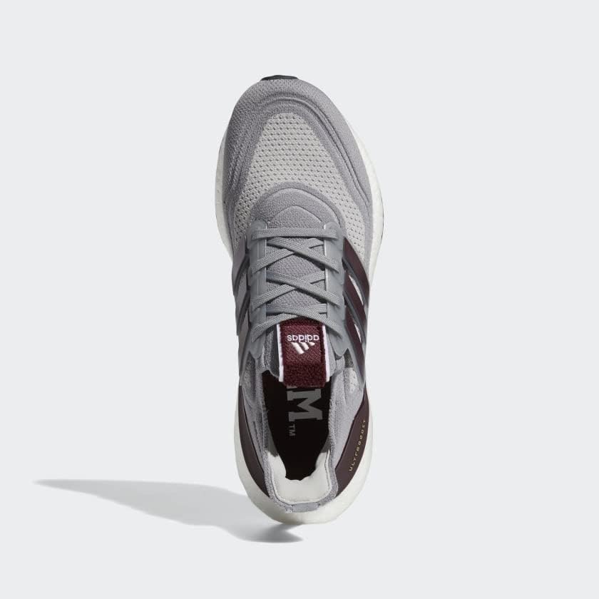 Мужские кроссовки Adidas Ultraboost 1.0, серый/бордовый — фото 4
