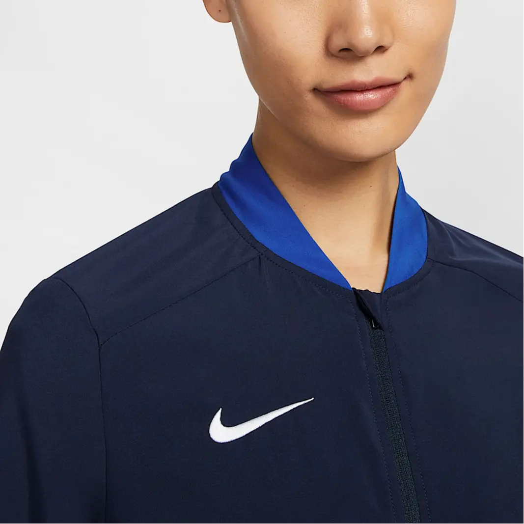 Nike Женская куртка Dri Fit темно-синего цвета, Dark Navy Blue — фото 4