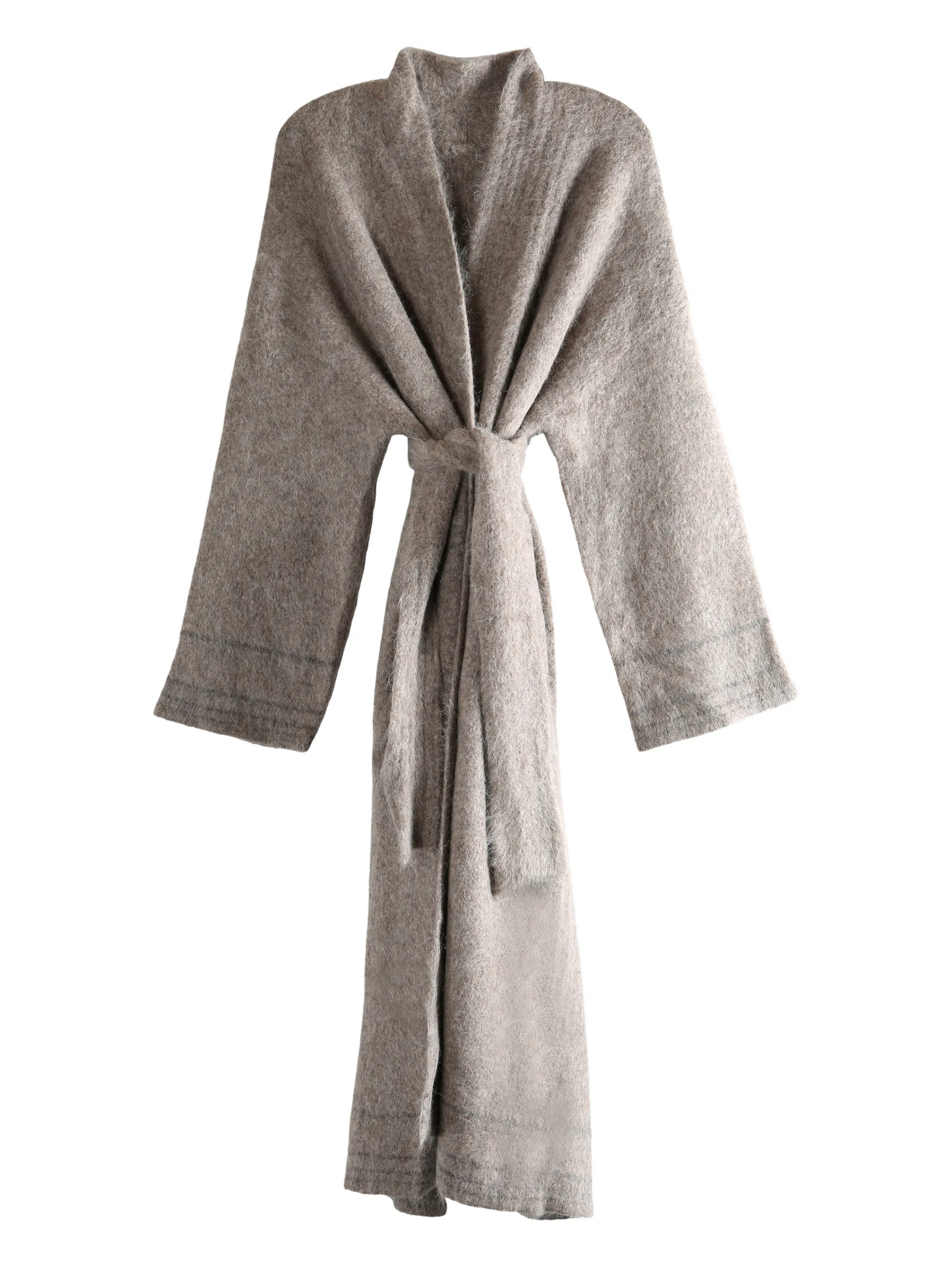 

Пальто с поясом Yangkehan, серый