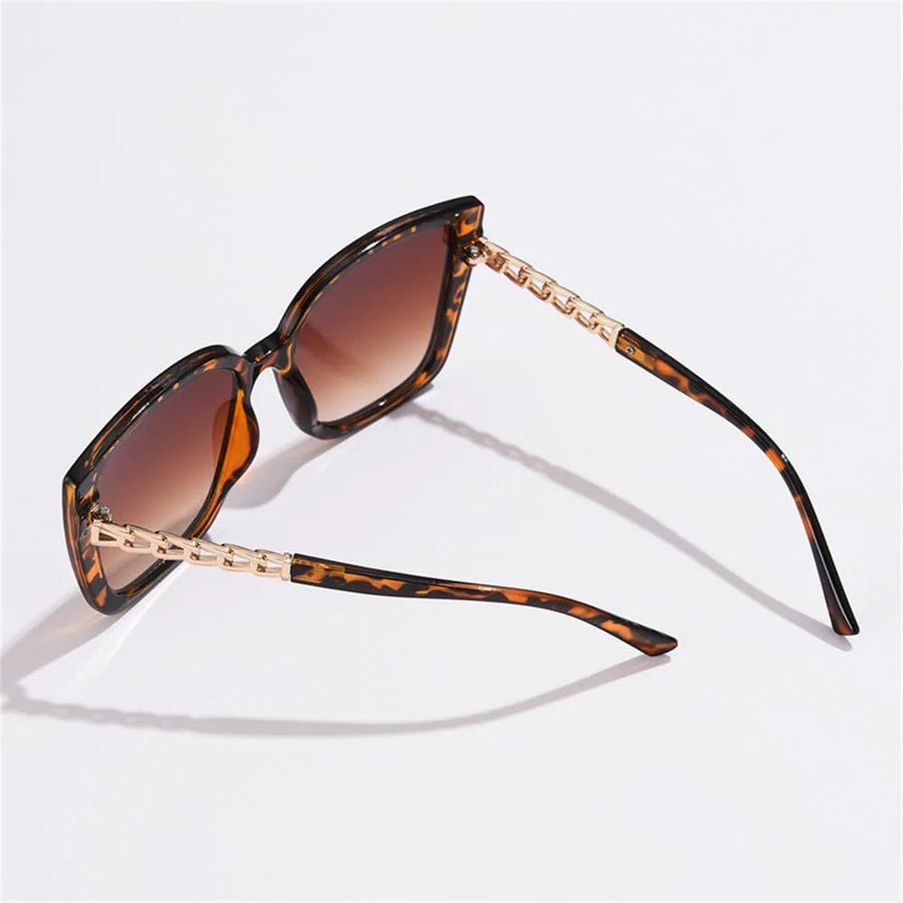 

Большие квадратные солнцезащитные очки для женщин, крупная оправа, женские солнцезащитные очки, декоративные очки для активного отдыха generic, Clear Brown