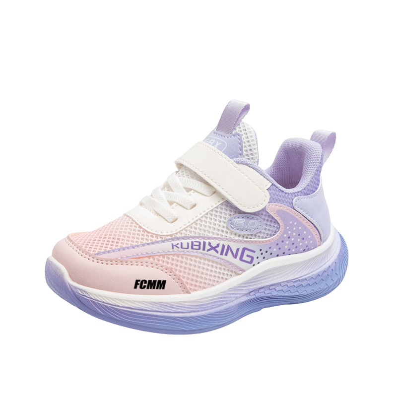 

Нескользящие, легкие, амортизирующие и дышащие, низкие повседневные кроссовки для детей FCMM, фиолетовый