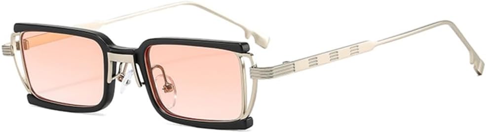 

Солнцезащитные очки прямоугольной формы для женщин и мужчин, тонкого типа, с поликарбонатными линзами, оправой из сплава и металла, защитой от УФ-излучения UV400 LANGSER, C5