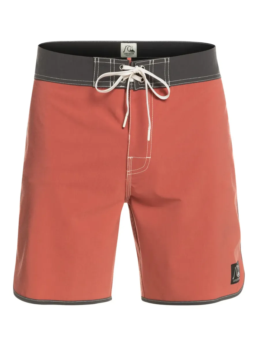 

Шорты для плавания Quiksilver "Original Scallop 18 дюймов", цвет Marsala