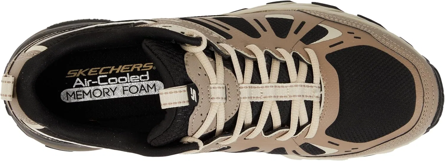 Мужские кроссовки Skechers Max Protect Sherwood Ridge, Taupe Leather Synthetic Black Trim — фото 3